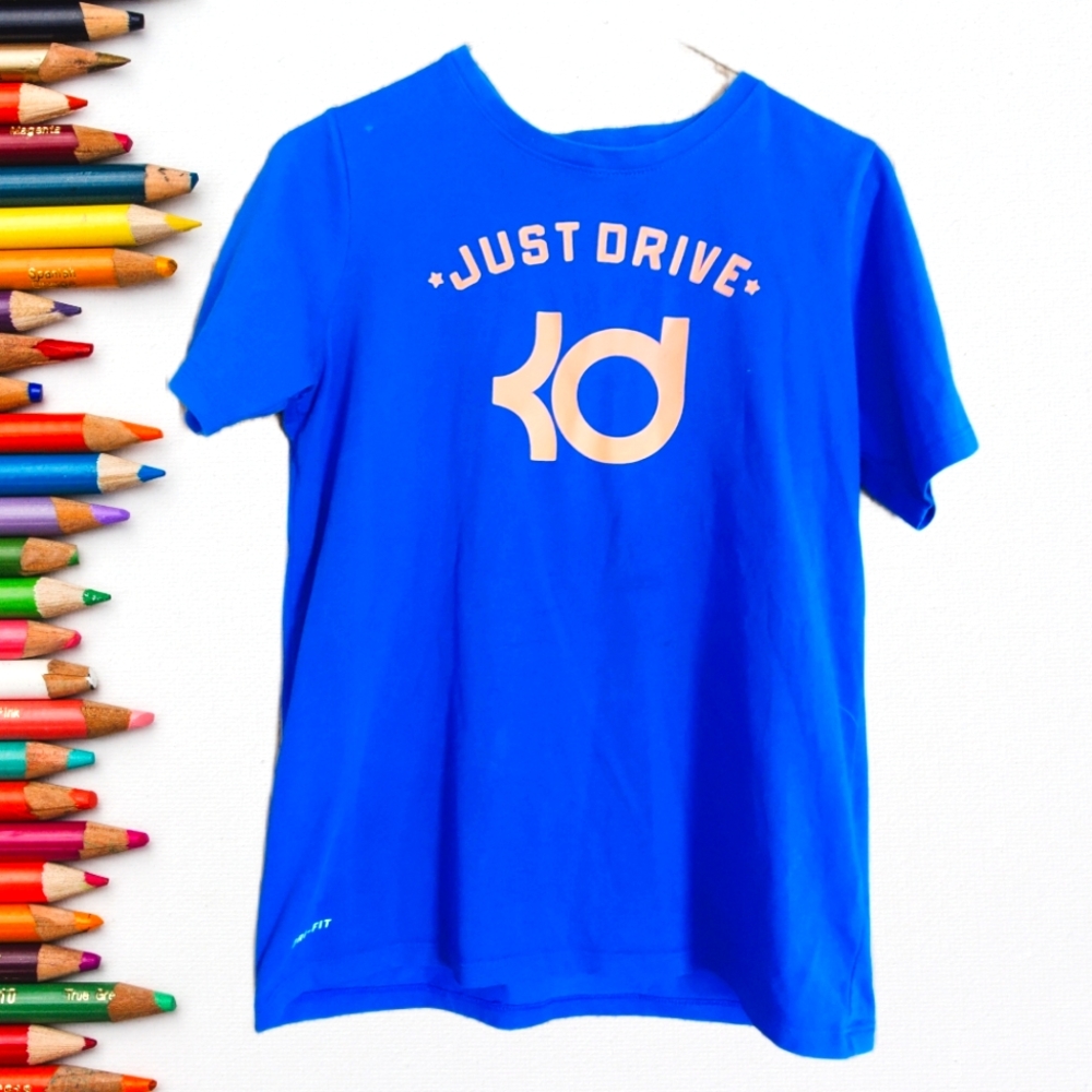 3/$25 Dri-Fit Shirt Large Boys Blue - Picture 1 of 6